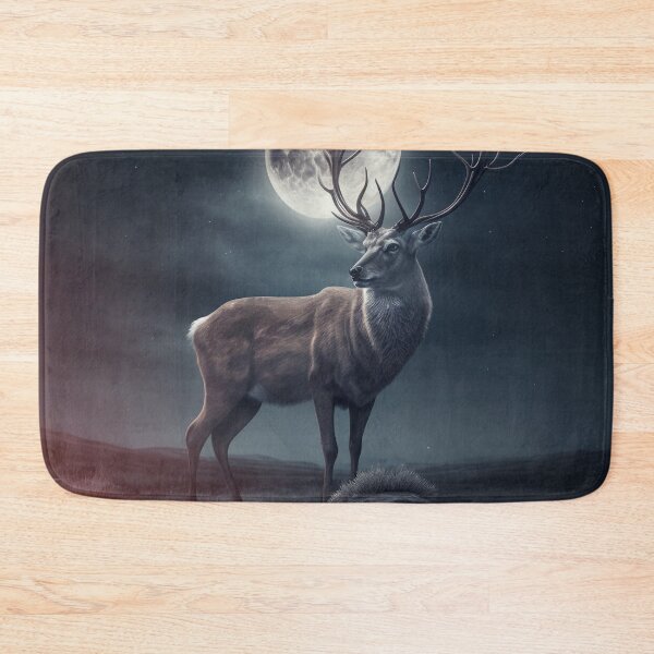 Item preview, Stag In The Moonlight designed and sold by UbeeU-Pixels.