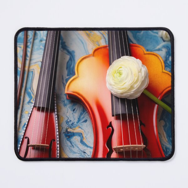 Artikelvorschau, Taschenvioline mit Barockvioline und Blumen entworfen und verkauft von Garry Gay.