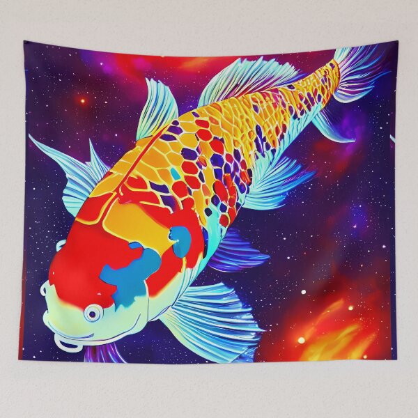 Item preview, Pisces koi fish designed and sold by BigBrainArtwork.