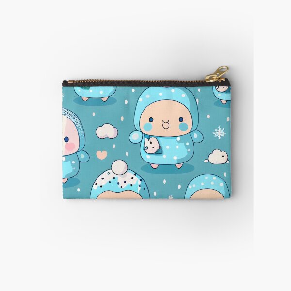 Item preview, Fun Kawaii Winter Snow Pattern Digital Painting designed and sold by CodeAndColors.