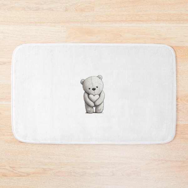 Item preview, cute teddy bear with a heart designed and sold by ArtificialGenes.