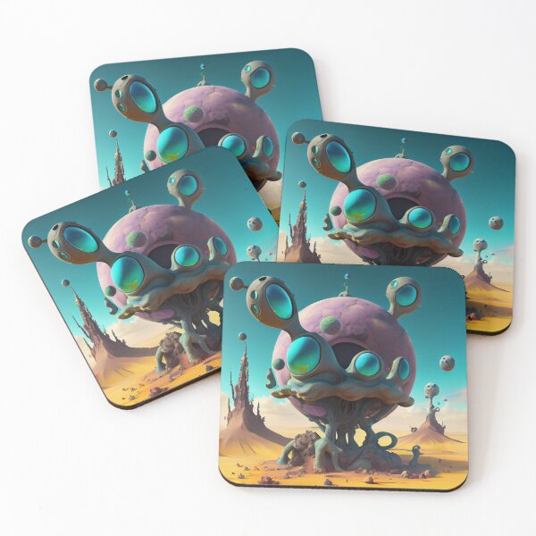 Item preview, Cool Alien Desert Plant Digital Painting designed and sold by CodeAndColors.