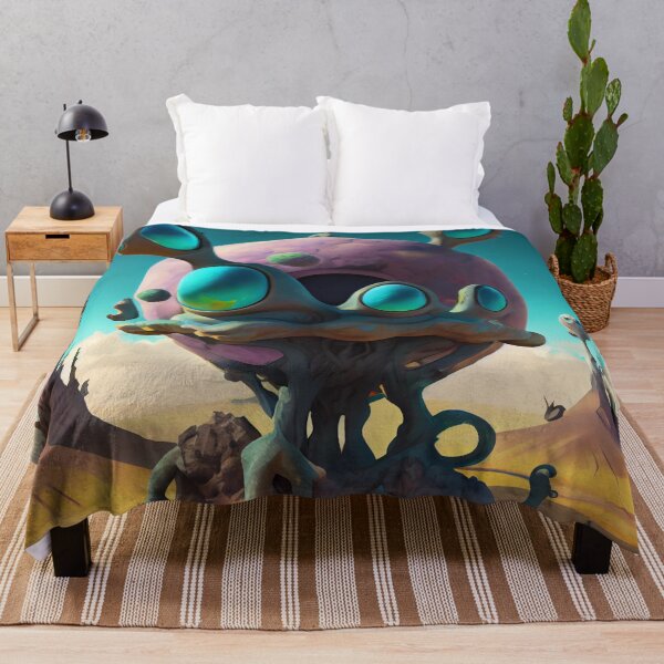 Item preview, Cool Alien Desert Plant Digital Painting designed and sold by CodeAndColors.