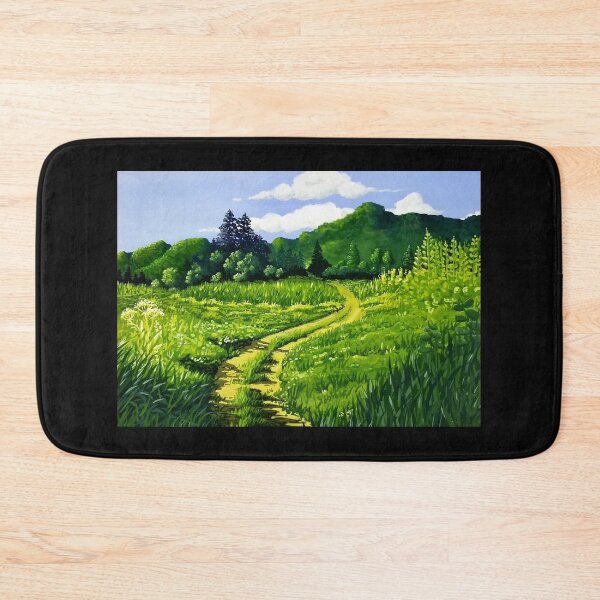 Item preview, Green Field with Forest Pathway designed and sold by Cherie Brunetti.