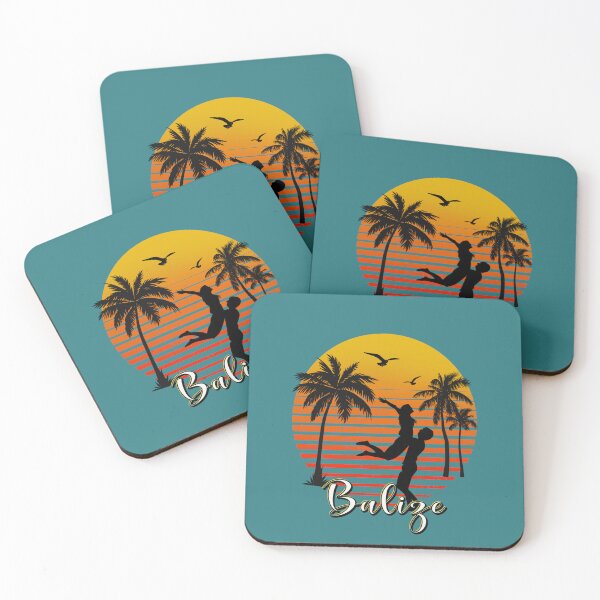 Item preview, Belize retro sunset palm tree romantic couple  designed and sold by TipTopTapo.