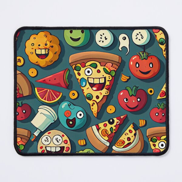 Item preview, Weird Funny Monster Food Cartoon Pattern Digital Painting designed and sold by CodeAndColors.