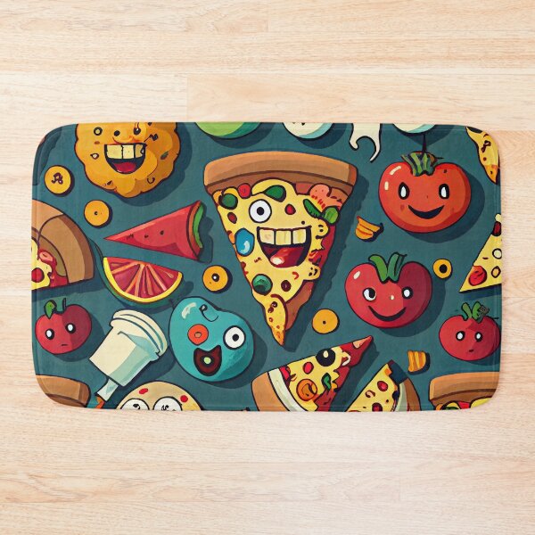 Item preview, Weird Funny Monster Food Cartoon Pattern Digital Painting designed and sold by CodeAndColors.