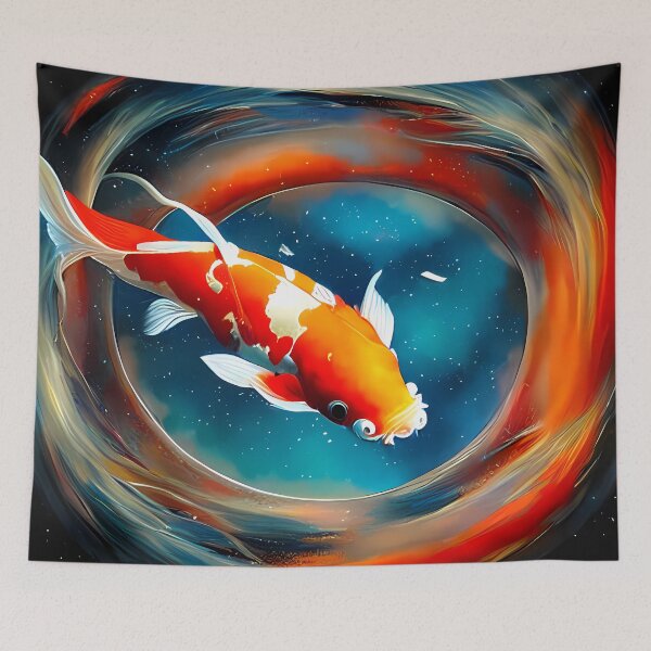 Item preview, Japanese koi fish designed and sold by BigBrainArtwork.