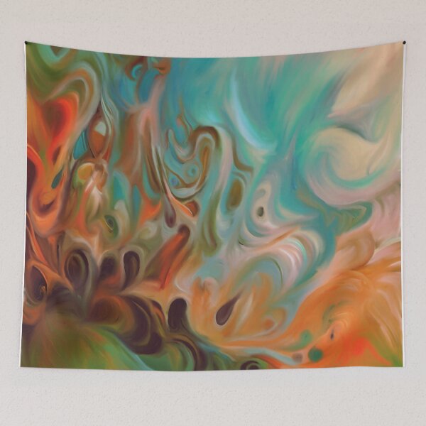 Item preview, Orange-blue abstraction  designed and sold by Gala-life1.