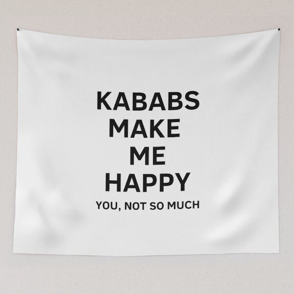 Aperçu de l'œuvre kABABS MAKE ME HAPPY - Design persan (iranien) créée et vendue par Persian Pride Official.