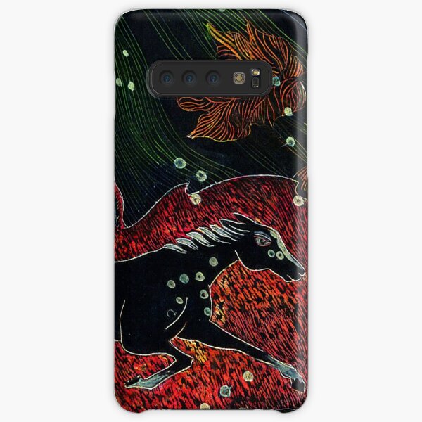Appaloosa Running in a little snow Samsung Galaxy Snap Case