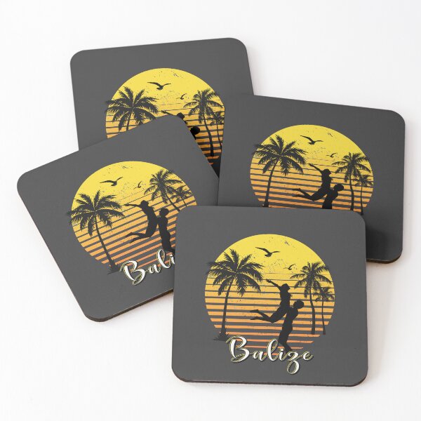 Item preview, Belize retro sunset palm tree romantic couple  designed and sold by TipTopTapo.