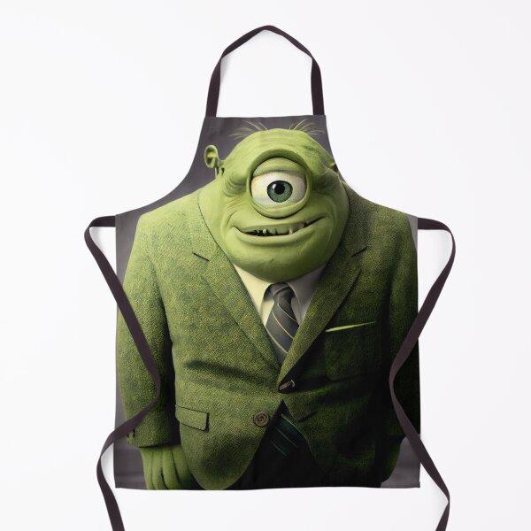 Artikelvorschau, Green Cyclops Monster Working for an Insurance Firm Digital Painting entworfen und verkauft von CodeAndColors.