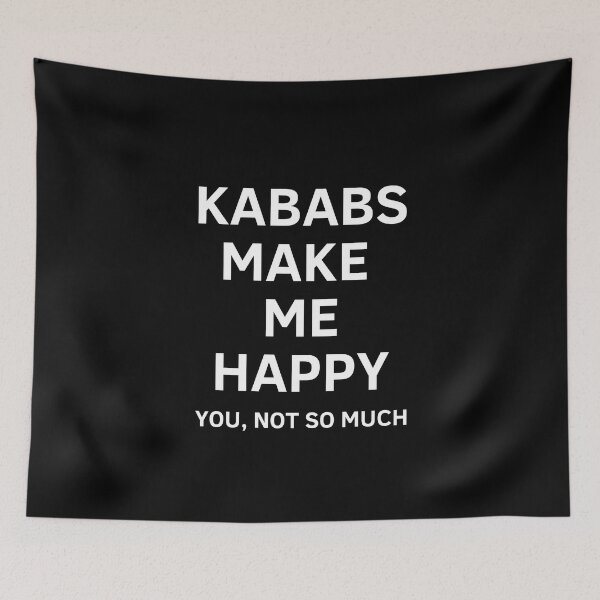 Aperçu de l'œuvre KABABS MAKE ME HAPPY - Design persan (iranien) créée et vendue par Persian Pride Official.