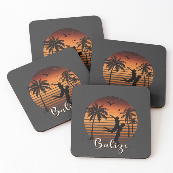 Item preview, Belize vintage sunset palm tree romantic couple  designed and sold by TipTopTapo.