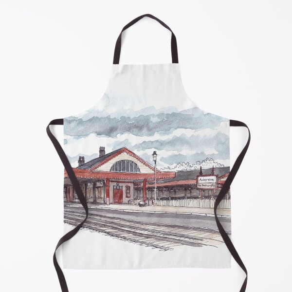 Item preview, Aviemore Train Station Watercolour designed and sold by Tom Napper Design.