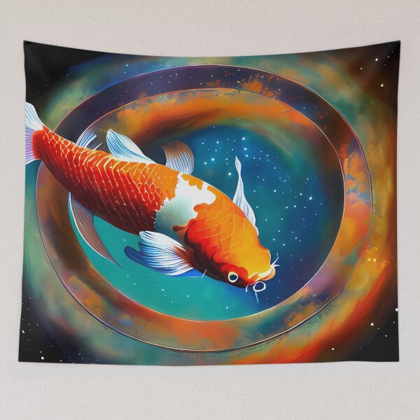 Item preview, Japanese carp designed and sold by BigBrainArtwork.