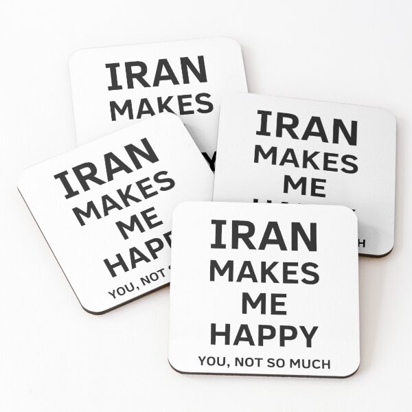Item preview, IRAN MAKES ME HAPPY - Persian (iranian) design designed and sold by Persian Pride Official.