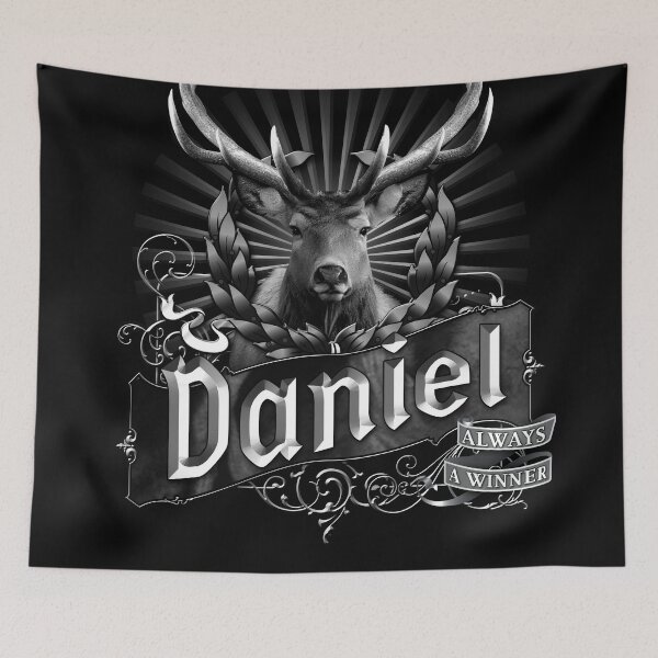 Item preview, Old-Timey Deer/Buck Label with Daniel on it: A Vintage-Inspired Piece of Badassery designed and sold by PlaTolstoy.