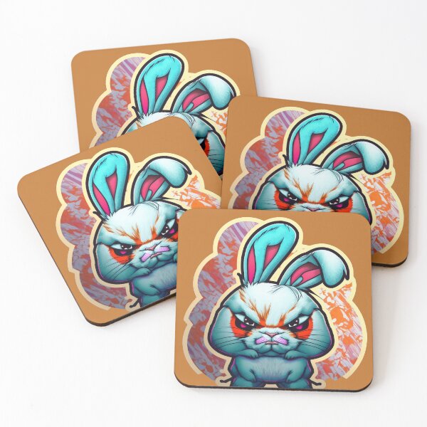 Item preview, Angry Bunny Sticker designed and sold by Depressed-Bunny.