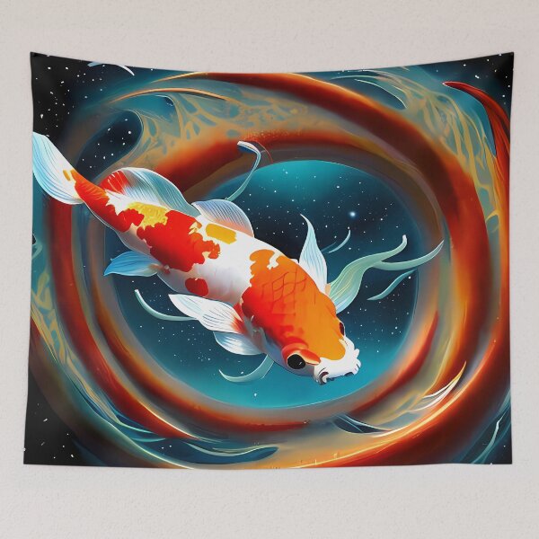 Item preview, Japanese carp designed and sold by BigBrainArtwork.