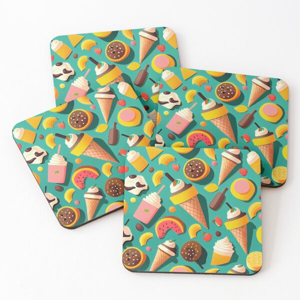 Item preview, Fun Food Flat Cartoon Pattern Digital Painting designed and sold by CodeAndColors.