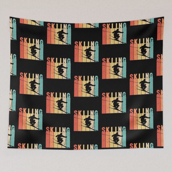 Item preview, Retro Skiing, Vintage Skiing designed and sold by LaughingHorseCo.