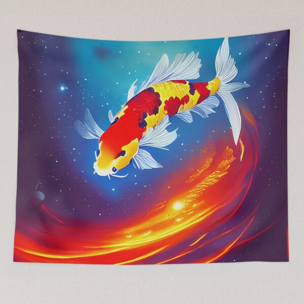 Item preview, Japanese koi fish designed and sold by BigBrainArtwork.