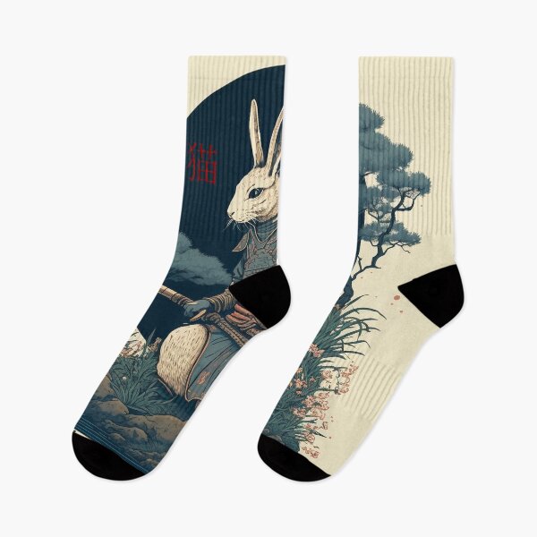 Item preview, Samurai Rabbit in the Garden of Zen designed and sold by Sabot119.