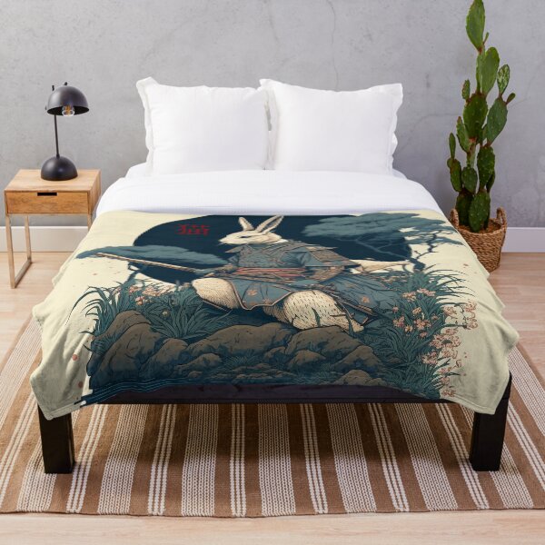 Item preview, Samurai Rabbit in the Garden of Zen designed and sold by Sabot119.