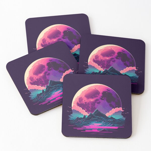 Item preview, Synthwave Moon designed and sold by ChasmicArt.