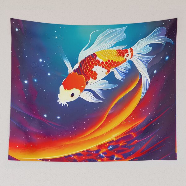 Item preview, Japanese koi fish designed and sold by BigBrainArtwork.