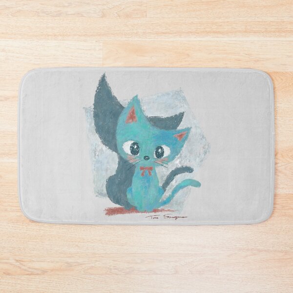 Item preview, Blue green kitten designed and sold by Toru Sanogawa.