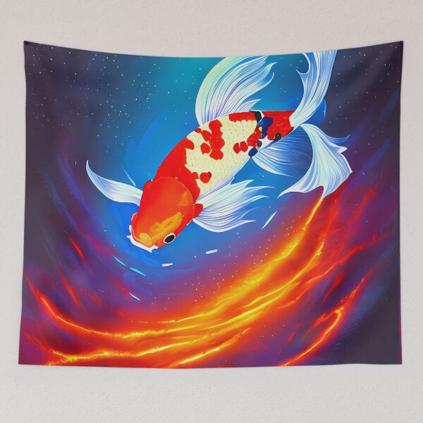 Item preview, Japanese koi fish designed and sold by BigBrainArtwork.