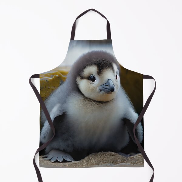 Aperçu de l'œuvre Happy Cute Little Baby Penguin Relaxing Digital Painting créée et vendue par CodeAndColors.