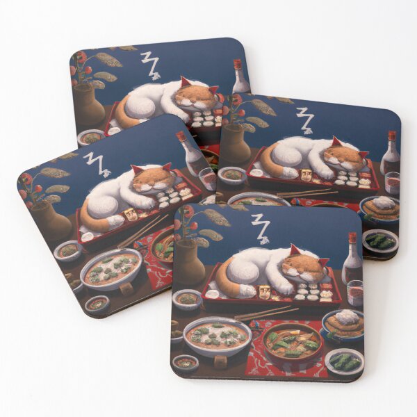 Item preview, Garu - Cat Sleeping On Table designed and sold by umi ♡.