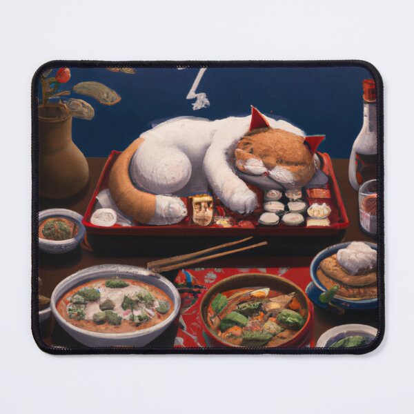 Item preview, Garu - Cat Sleeping On Table designed and sold by umi ♡.