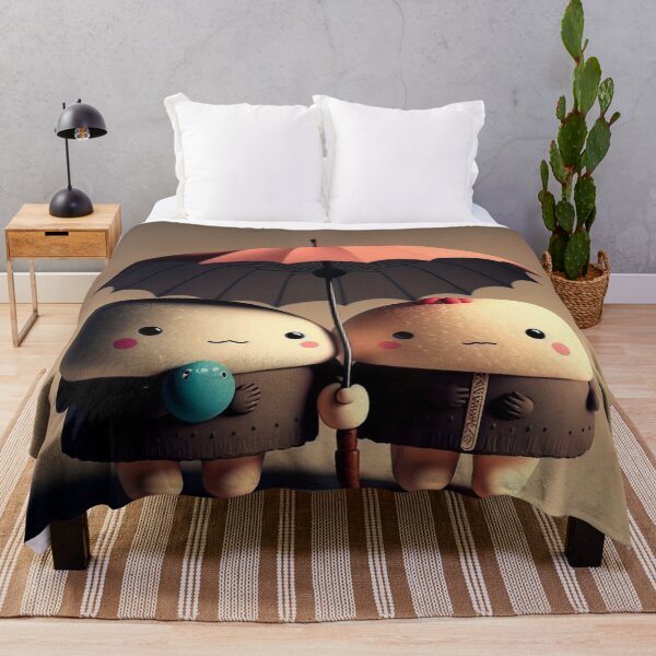 Item preview, Cute anime couple holding an umbrella designed and sold by GoBeyondChannel.