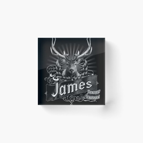 Item preview, Old-Timey Deer/Buck Label with James on it: A Vintage-Inspired Piece of Badassery designed and sold by PlaTolstoy.