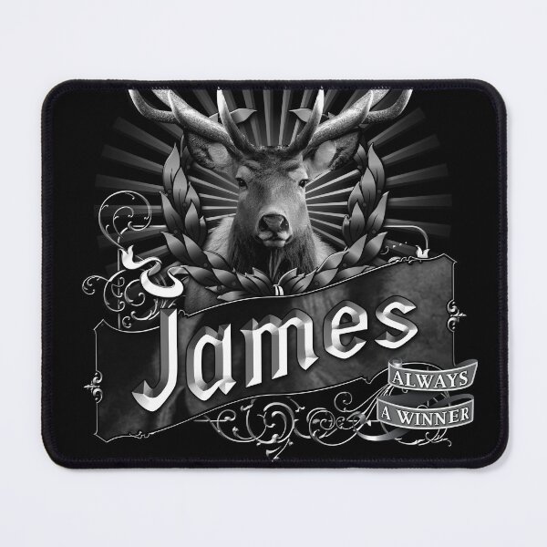 Item preview, Old-Timey Deer/Buck Label with James on it: A Vintage-Inspired Piece of Badassery designed and sold by PlaTolstoy.