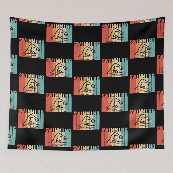 Item preview, Retro Swimming, Vintage Swimming designed and sold by LaughingHorseCo.