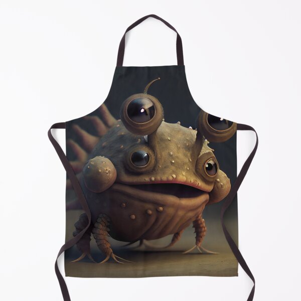 Item preview, Cute Little Swamp Monster with Big Eyes Digital Painting designed and sold by CodeAndColors.