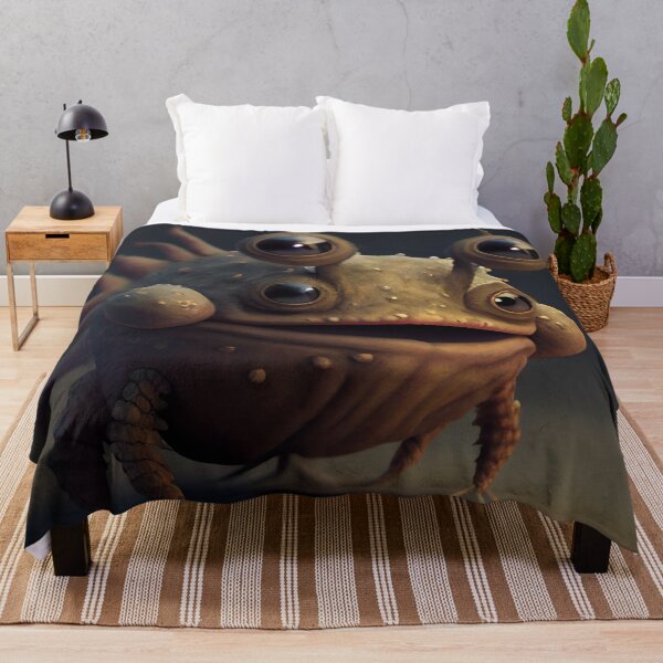 Item preview, Cute Little Swamp Monster with Big Eyes Digital Painting designed and sold by CodeAndColors.