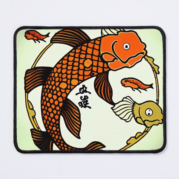 Item preview, Koi fish drawing designed and sold by BigBrainArtwork.