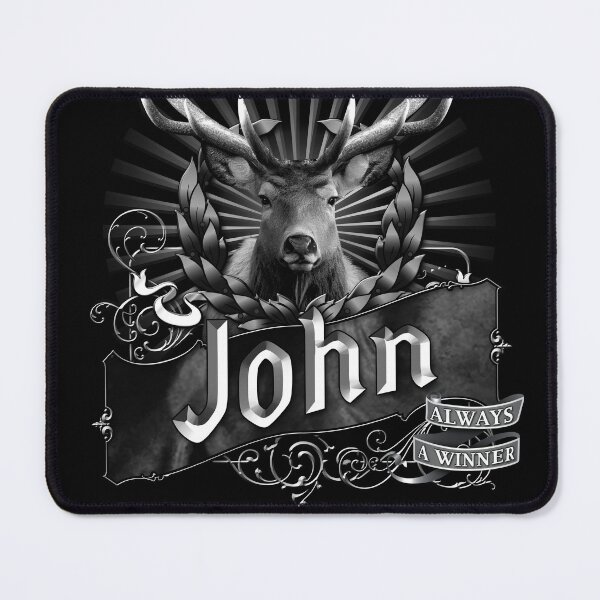Item preview, Old-Timey Deer/Buck Label with John on it: A Vintage-Inspired Piece of Badassery designed and sold by PlaTolstoy.