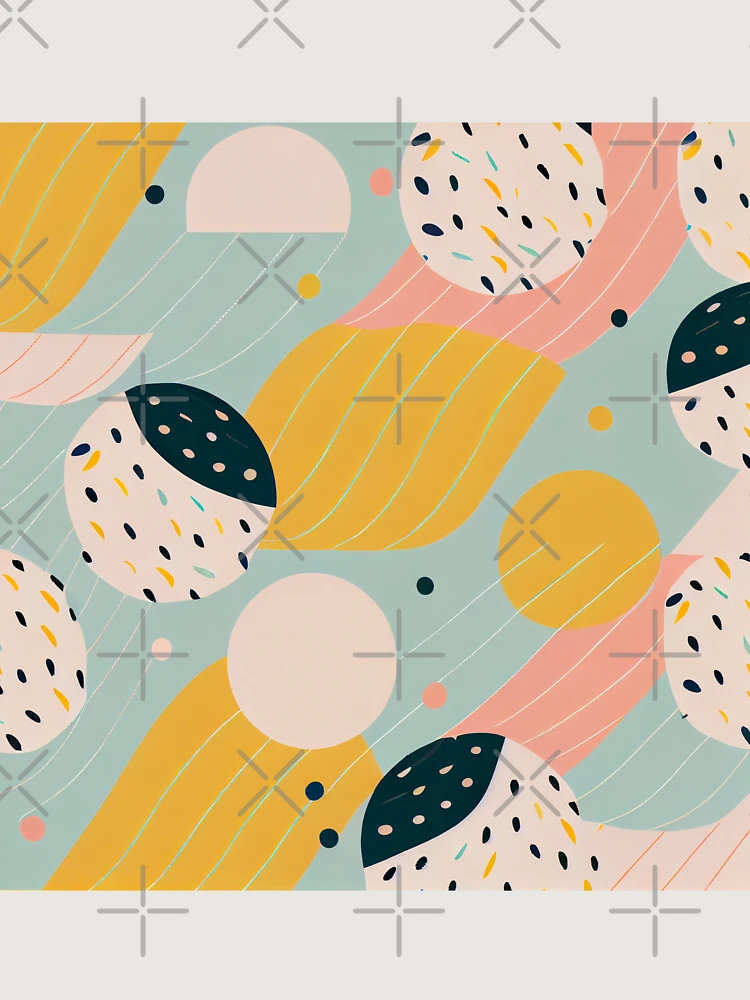 Thumbnail 6 von 6, Premium Oversized Pullover, Vintage Geometric Pastel Pattern Print Digital Painting designt und verkauft von CodeAndColors.