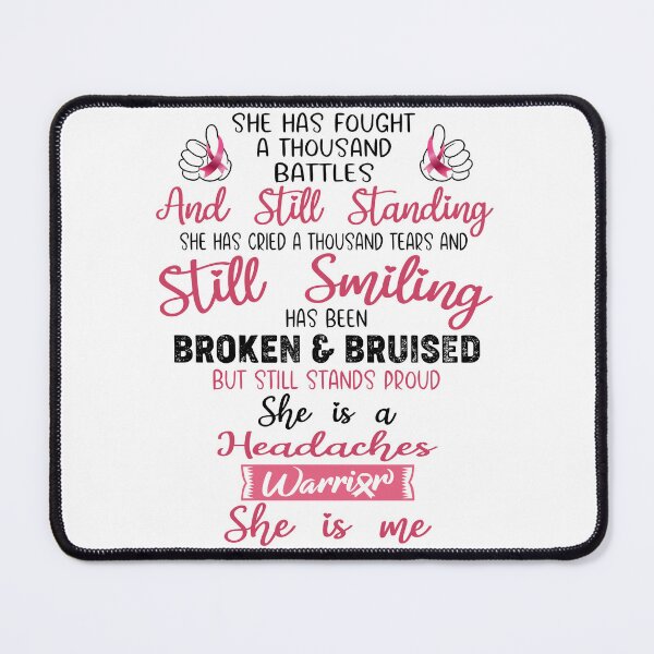 Item preview, Headaches Warrior SHE IS ME - Support Headaches Fighter Gifts designed and sold by Berriosly.