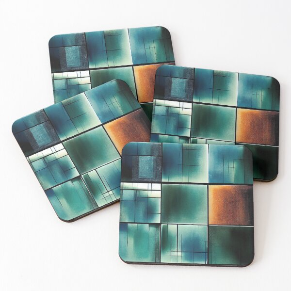 Item preview, Green Tile Abstract Pattern designed and sold by EHouseArt.
