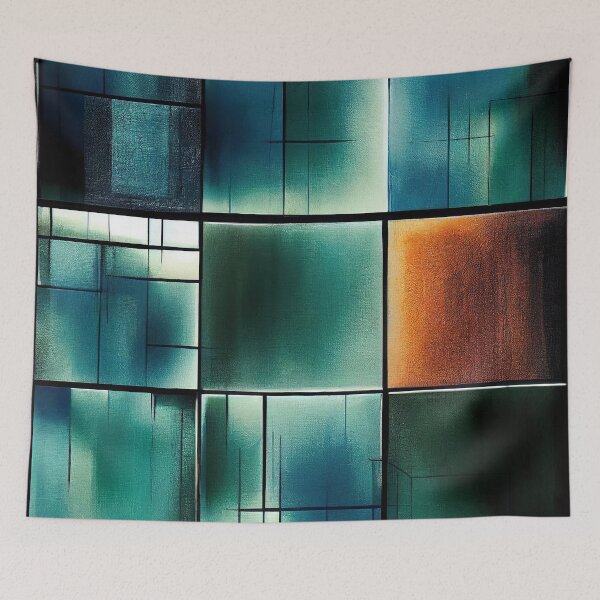 Item preview, Green Tile Abstract Pattern designed and sold by EHouseArt.