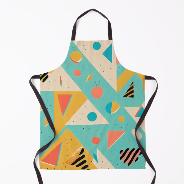 Aperçu de l'œuvre Colorful Geometric Vintage Triangular Pattern Digital Painting créée et vendue par CodeAndColors.